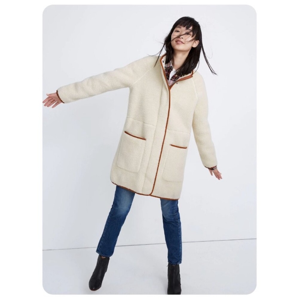 Madewell Sherpa Estate Coat / Size Med.